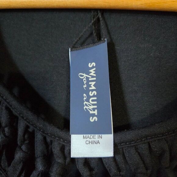 NEVER WORN SWIMSUITS FOR ALL COVER UP BRAIDED HIGH LOW MAXI DRESS SIZE 14/16 XL - Picture 10 of 14